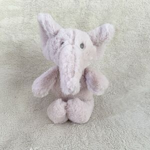 SL Home Fashions Pink Elephant Plush Furry Sewn Eyes 12" Stuffed Animal Lovey
